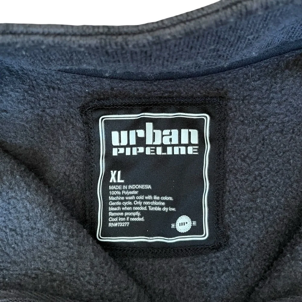 Urban Pipeline Youth XL Dark Gray 1/4 Zip Sweatshirt Soft Polyester Fleece